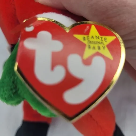 VINTAGE 1998 TY Beanie Babies Santa Claus 9" Bean Bag Stuffed Animal Toy - Picture 4 of 6